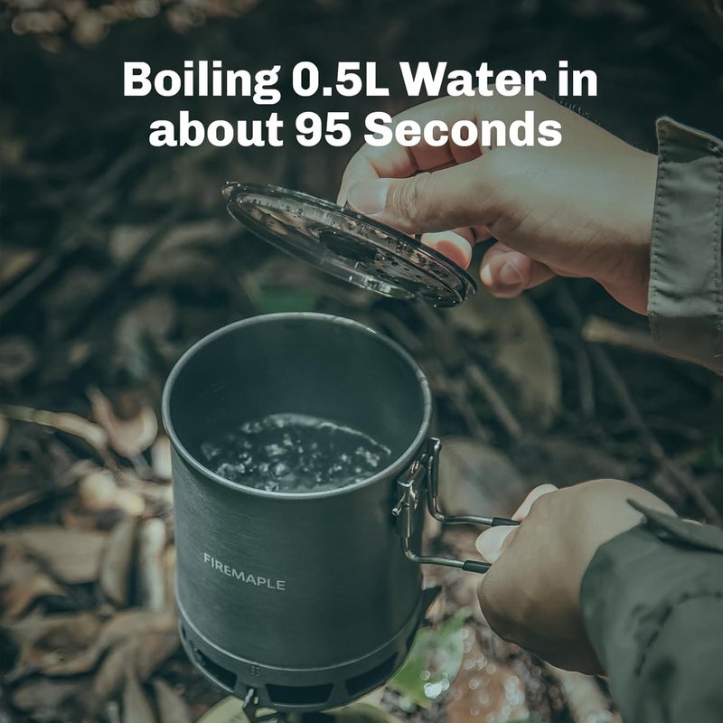 Fire-Maple Petrel Quickboil Pro Ultralight Cooking System – Compact & Fast-Boiling Backpacking Stove Pot Set, Ideal for Hiking, Solo Camping, Travelling, Hunting Trips, etc - Image 3